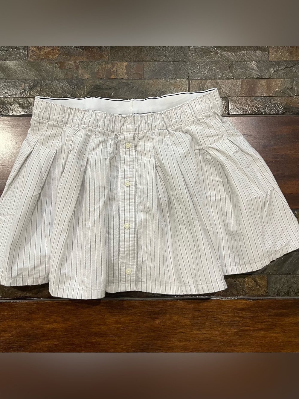 Offline By Aerie Oxford Pinstriped Skirt/ Skorts